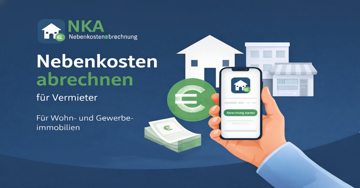 Mietabrechner: settling utility costs for landlords, for residential and commercial properties